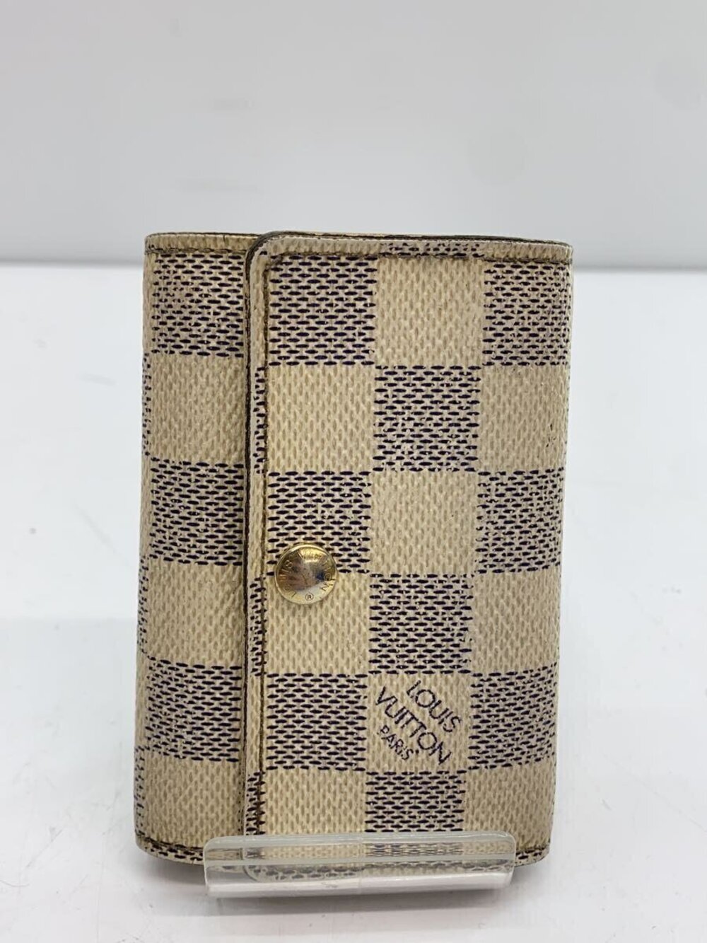 LOUIS VUITTON Key Case Wallet White All over